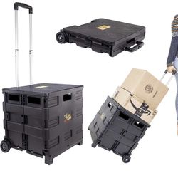 Collapsible Rolling Crate on Wheels