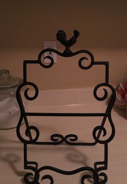 Metal cookbook holder