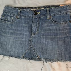 Hollister Denim Mini Skirt - Brand New