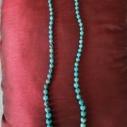 Rolled And Tumbled Turquoise  Necklace