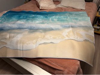 Beach Area Rug 4x6 (New)