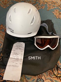 SMITH Mirage MIPS Snow Helmet Size L 59-63cm with smith rc36 goggles