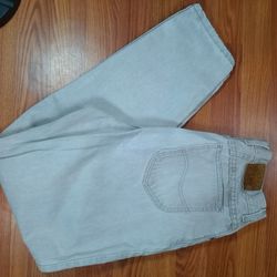 Vintage Lee Riveted Women’s Jeans Size 14m Mom Jeans Faded Tan Made In USA 29X30