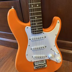 Fender Squier 3/4 Size Mini Strat Electric Guitar - Competition Orange 