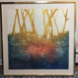 Ruth Rodman, Vintage Signed Morning Mist, Etching pencil numbered