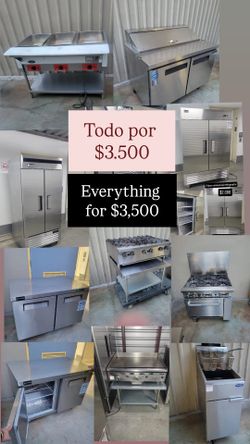 Restaurant kitchen equipment—all in excellent condition and at an excellent price.