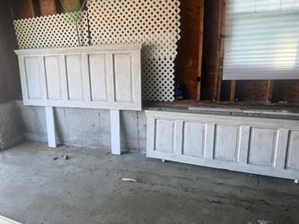 Reclaimed   Headboard and footboard
