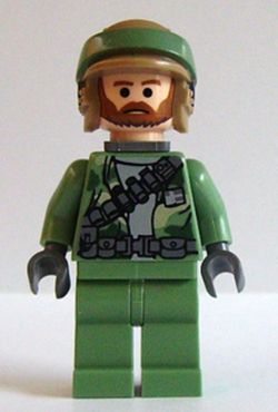 SW0240 Endor Rebel Commando - Brown Beard, Backpack