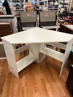 White Corner Desk