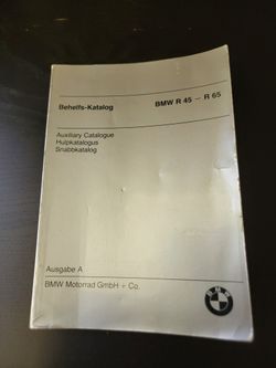 Vintage BMW R45-R65 Behelfs-katalog Ersatzteil Katalog BMW Motorrad