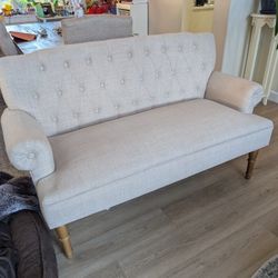 Beige Loveseat Sofa