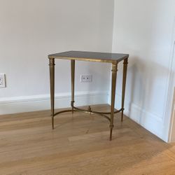 Vintage Brass Side Table 