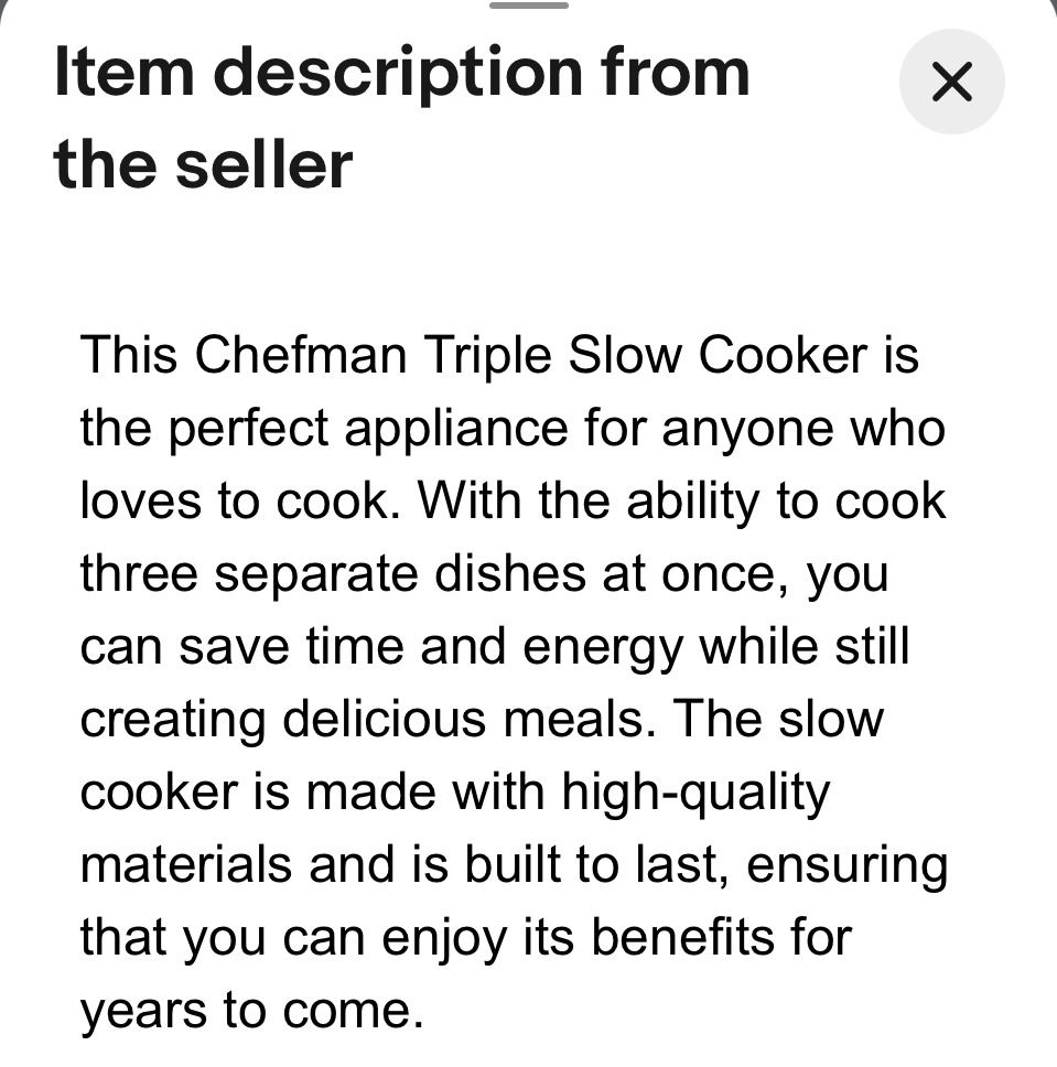1.5 Triple Slow Cooker main image 5