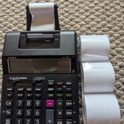 Casio Hr-170rc Receipt Printer Calculator Business Device Electronic Printing Paper Fed  3 Xtra Rolls HP Texas Instruments Ti HP Sharp Office Store 
