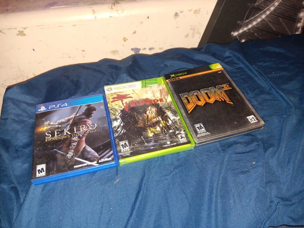 Xboxdoom3,riptide360(unopened, Sekiro Die 2ps4