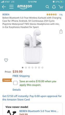 New Beden Bluetooth wireless earbuds (firm on price)