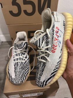 Yeezy signed by NBA player 🏀🔥(zebra)(size 11,5