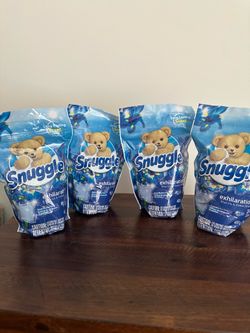 4 New Snuggle Exhilarations Blue Iris & Ocean Breeze Scent Booster Packs (Discontinued)