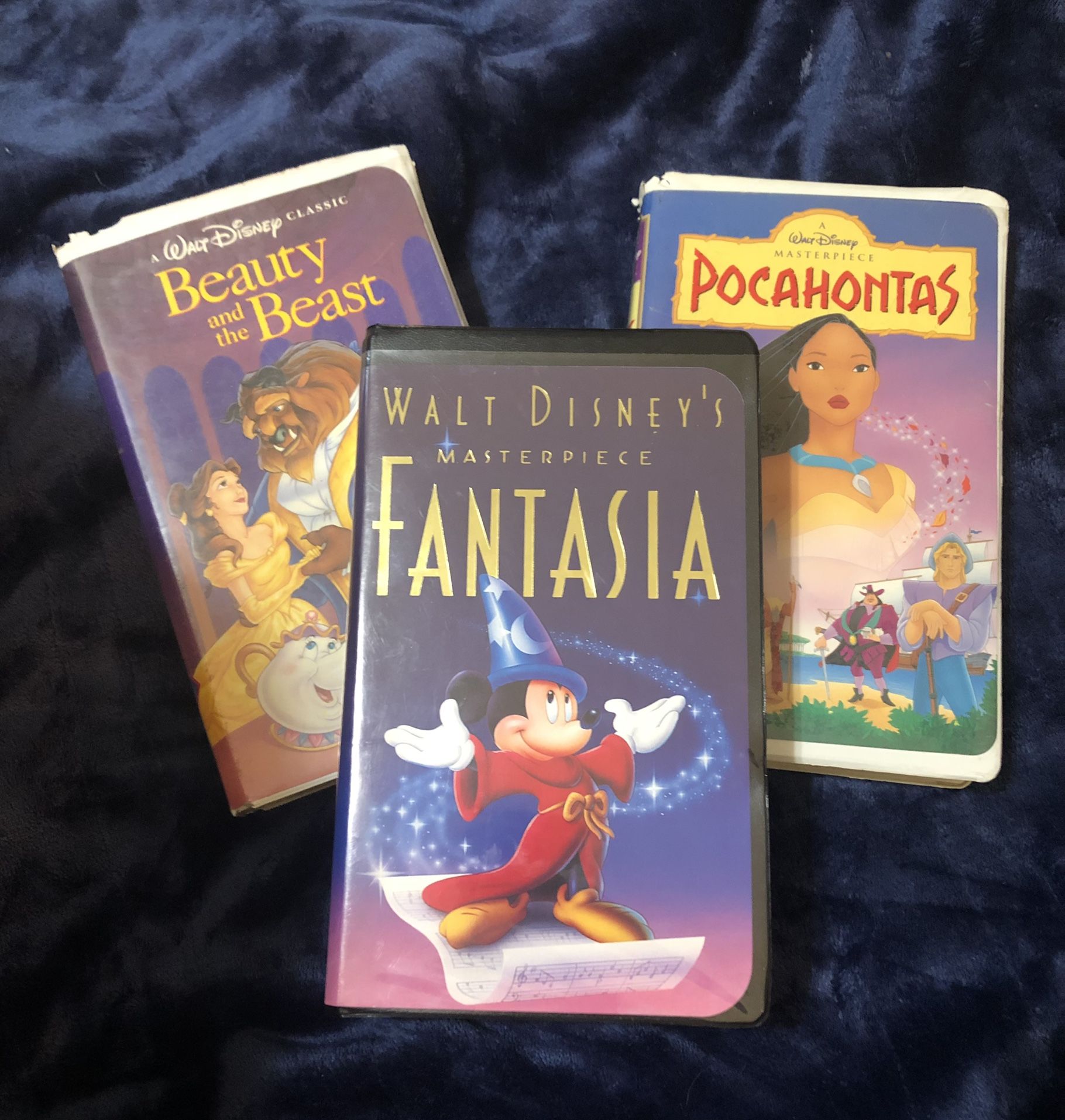 Rare Black Diamond 1991 Walt Disney Fantasia VHS Tape. Plus 2 Free Disney Classics