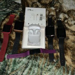 Smart Watches,fit Bit And Bluetooth Earbuds 