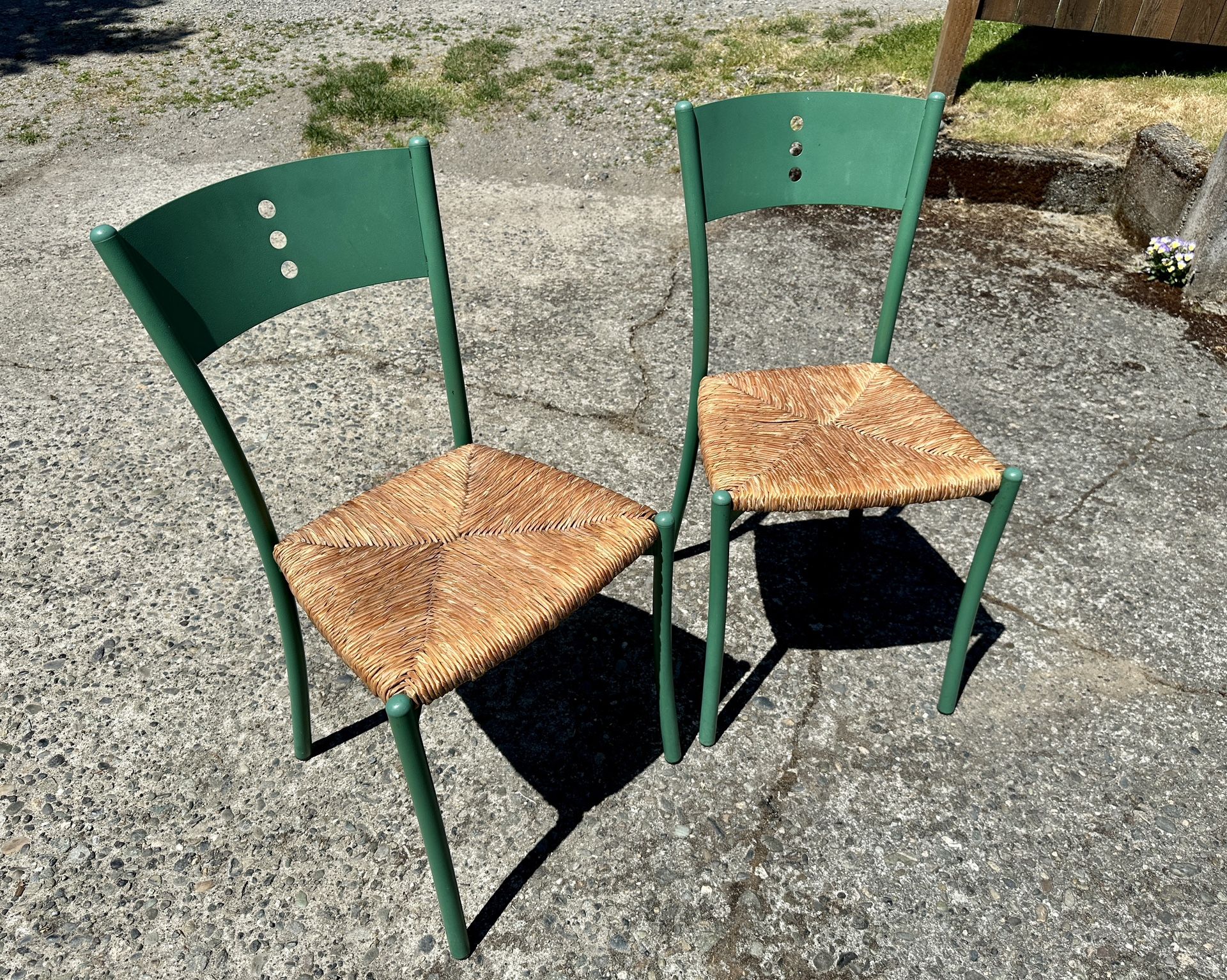 Vintage Pair Italian Chairs