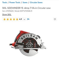 Skill Saw With Diamond Blade Perfect Cond 