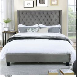 Queen Bed Frame With Mattress 