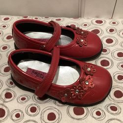 Rachel Shoes Mary Janes Size 8 Red Patent Leather