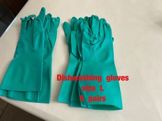Dishwashing gloves (size L) - $3/pairs