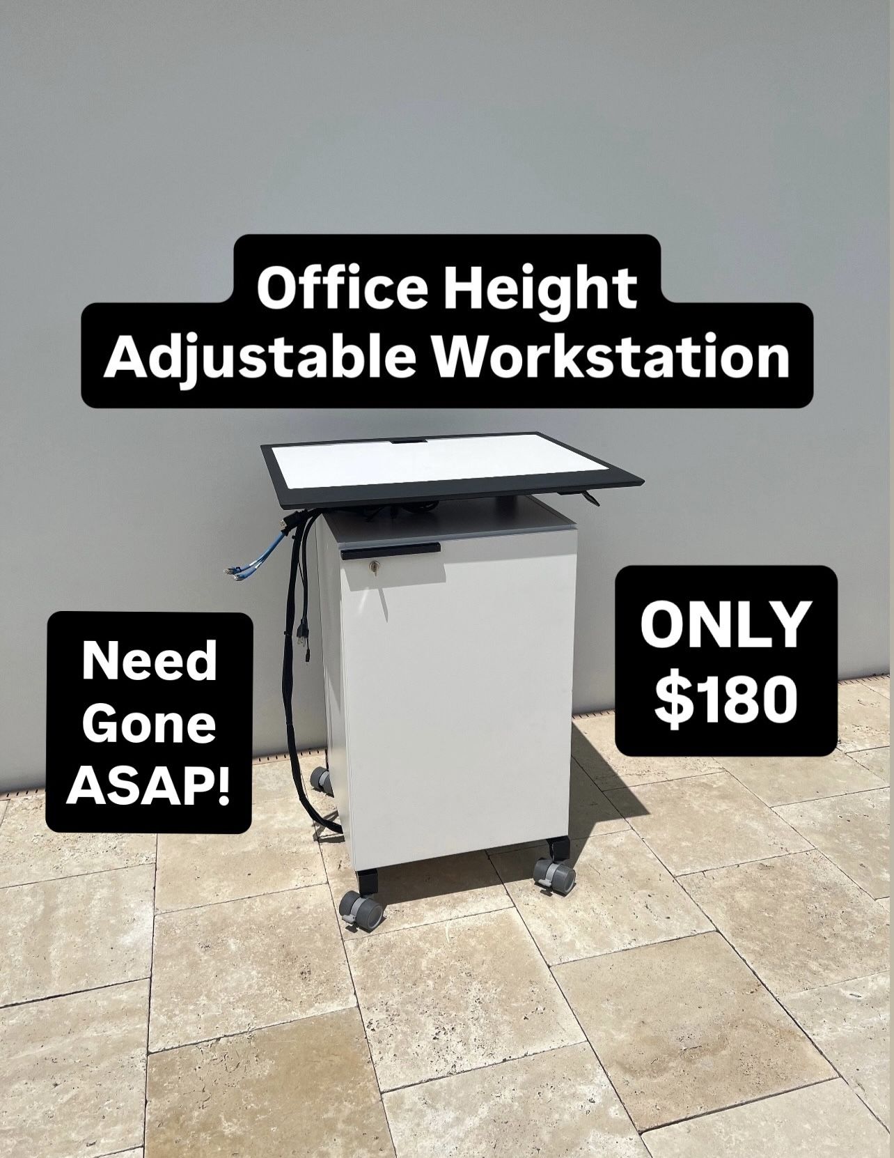 Office Height Adjustable Workstation (Only 1 Available) Pickup Today Available