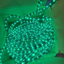 Green Rope Lights- 18 Ft -2 Ropes 