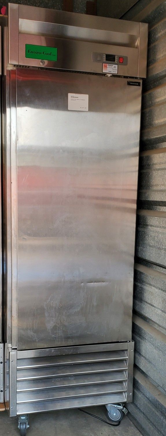 Envircool Commercial Reach-In Freezer – Solid Door, 29" – Good Condition –