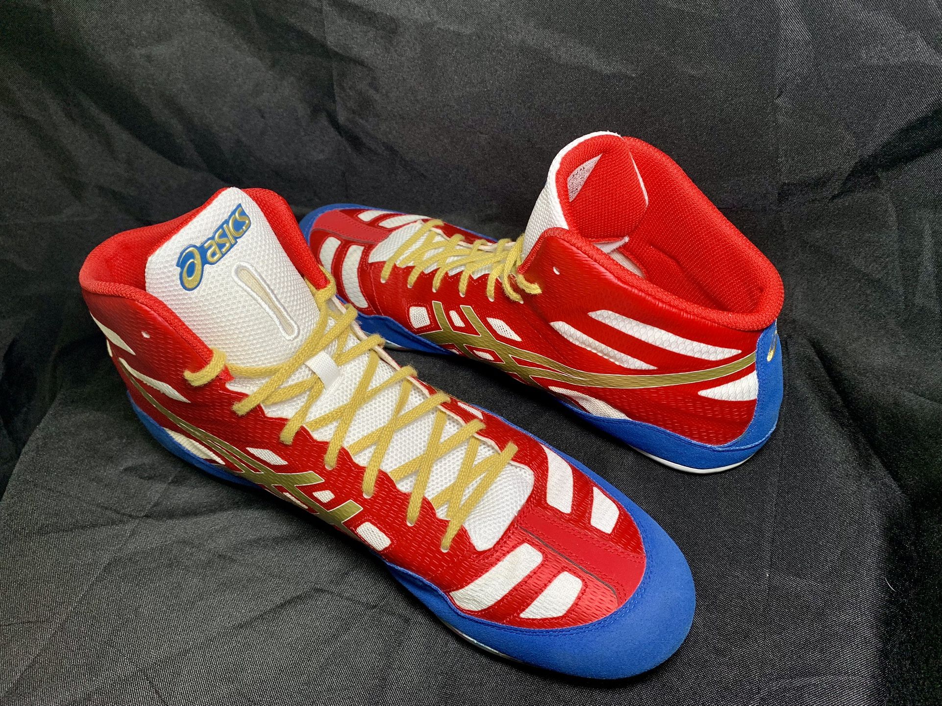 ASICS JB Elite Jordan Burroughs Wrestling MMA Shoes Men's Size 13 J3A1Y *CLEAN*