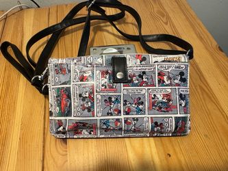 Disney Mickey and Minnie Comic strip wristlet