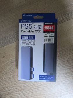 G-Storategy Portable External SSD, 256GB, made for PS5 (also works with PS4, PC, Mac, and Android via OTG).