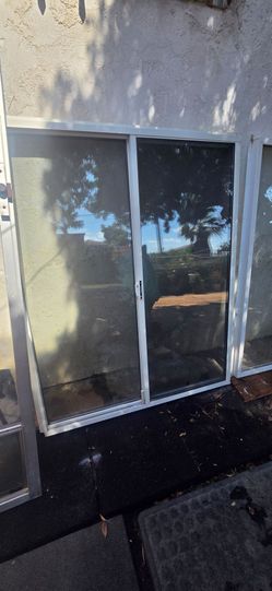 . 2 dual pane windows, 2 pet doors.