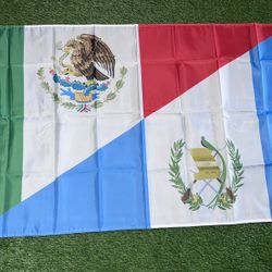Mexico Guatemala Flag Size 5’x3’