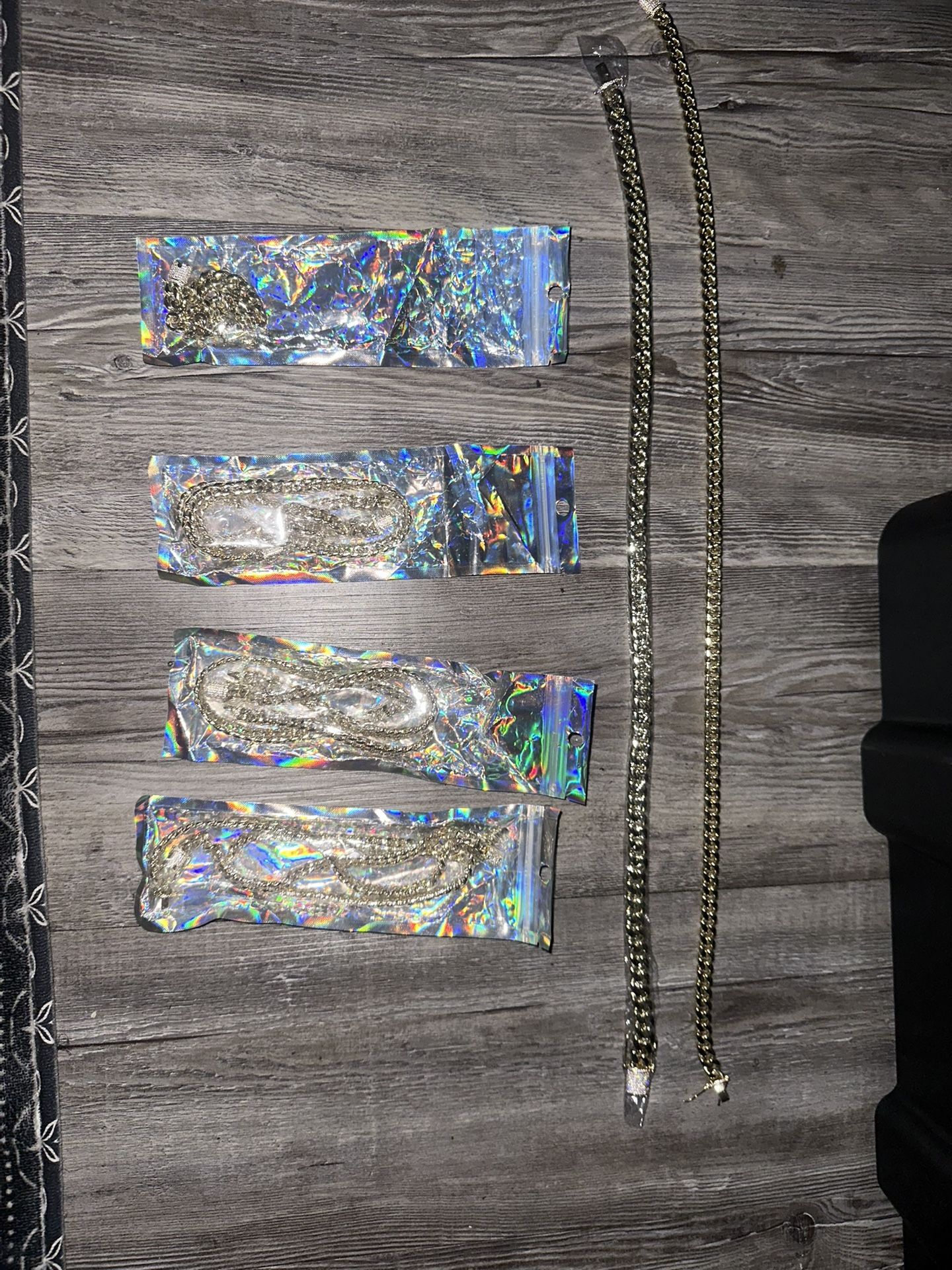 Bracelets And Necklace W/ Diamonds