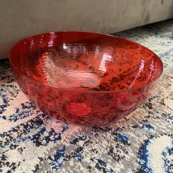 BRAND NEW 9” RED SERVE BOWL $3 EACH 
