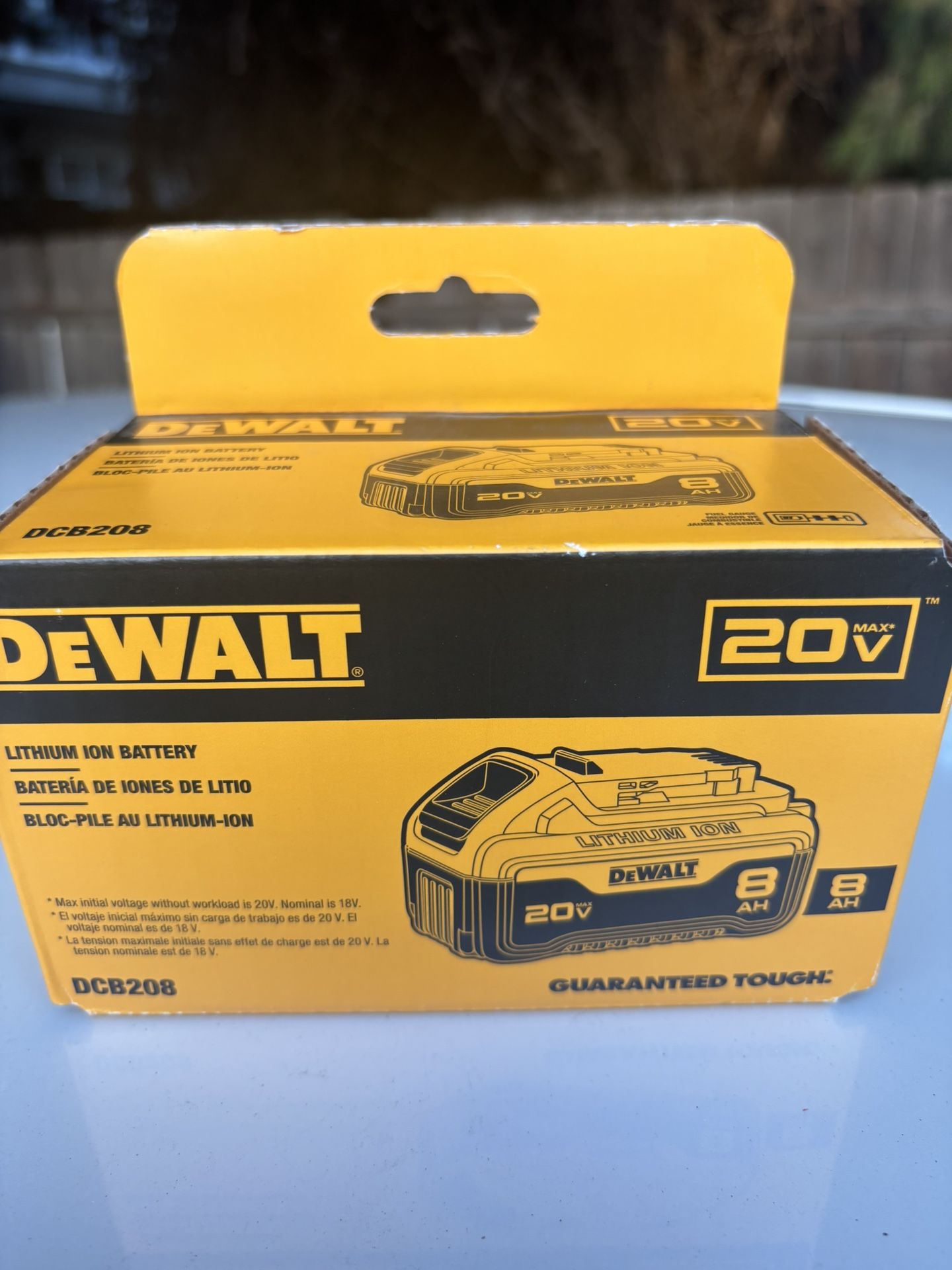 Dewalt 20v 8.0ah Battery
