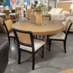 New arrival!! 5 Pc Casual Round Dining set with Rattan Chairs!!!