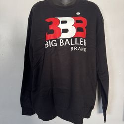 NWT - BIG  BALLER BRAND Unisex. Crew Neck Sweatshirt 