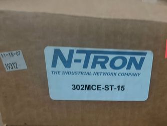 N-TRON 302MCE-ST-15 Industrial Ethernet Media Converter NOS