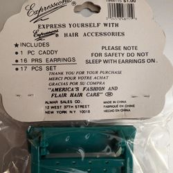 5 Packs Containing 1 Ladder + 16 Prs Of Earrings For Girls.Great Gift Idea For Birthday Or Christmas