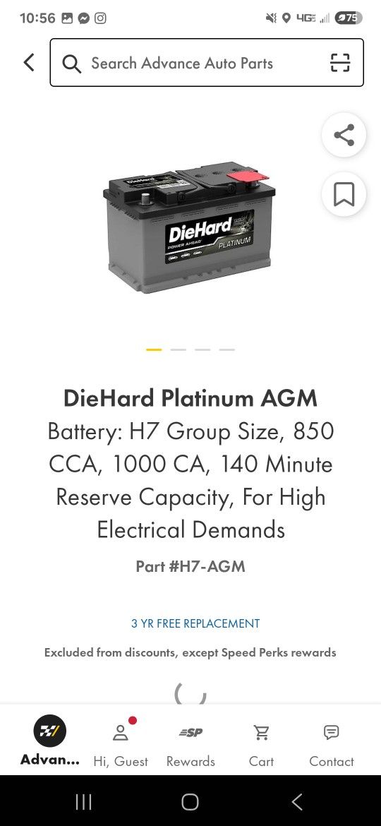 H7 Agm Battery Abd H6