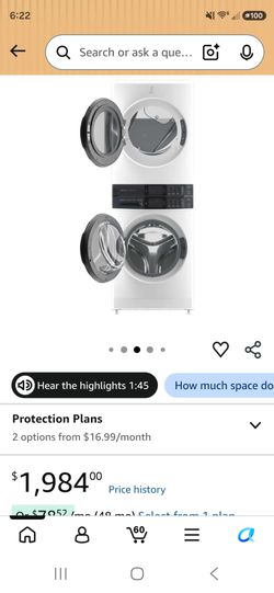 Electrolux washer and dryer
