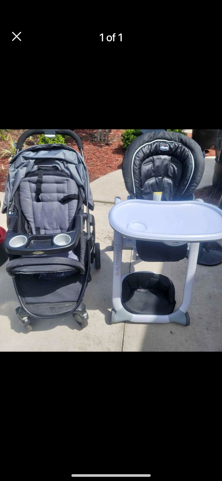 Stroller and Highchair 