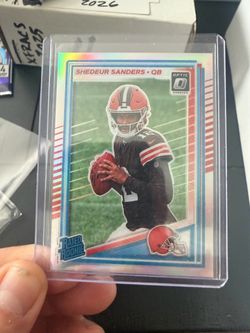 Shedeur Sanders Donruss Optic Rated Rookie Card