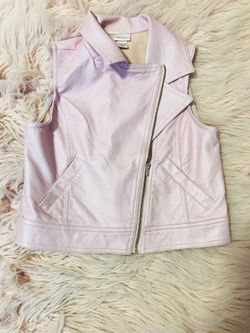 Girls Xhilaration pink faux leather vest