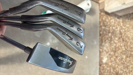Tommy Armour 845s Silver Scot irons (2, 3, and 4 iron) plus a Tommy Armour putter.